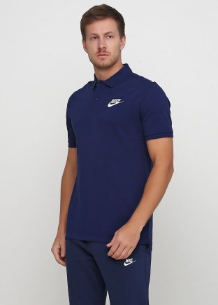 Поло Nike Sportswear Polo PQ Matchup 909746-429 цвет: синий