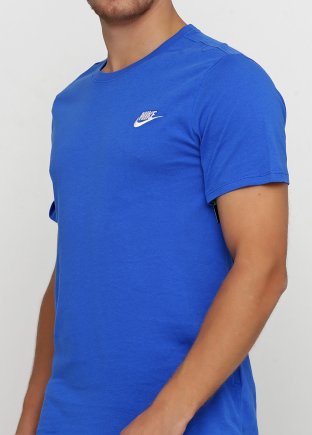 Футболка Nike M NSW TEE CLUB EMBRD FTRA 827021-463 колір: синій