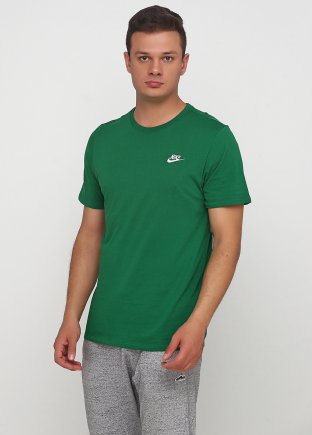 Футболка Nike M NSW TEE CLUB EMBRD FTRA 827021-302 колір: зелений