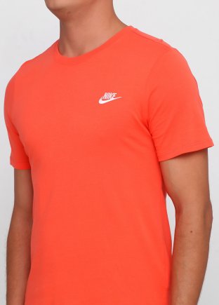 Футболка Nike M NSW TEE CLUB EMBRD FTRA 827021-816 цвет: оранжевый