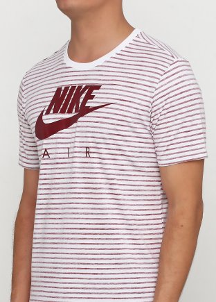 Футболка Nike Sportswear Air Max 90 Mens T-Shirt 892213-101 цвет: белый/вишневый