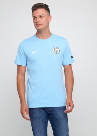 Футболка Nike Manchester City Tee Crest 888802-488 цвет: голубой