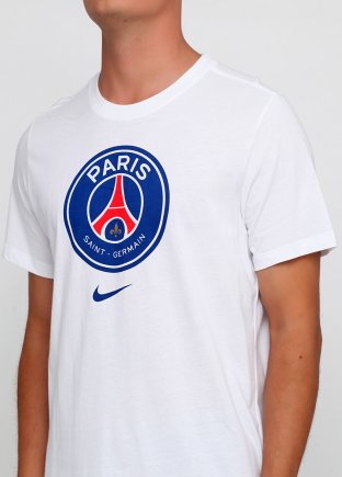 Футболка Nike Paris Saint Germain T-Shirt Crest AQ7452-100 цвет: белый