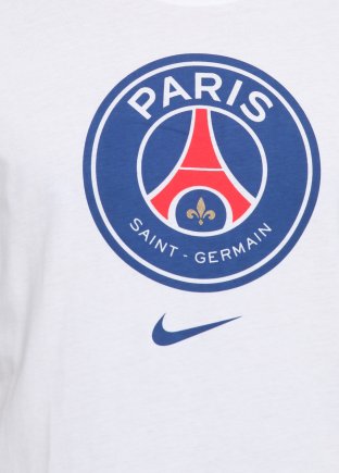 Футболка Nike Paris Saint Germain T-Shirt Crest AQ7452-100 колір: білий