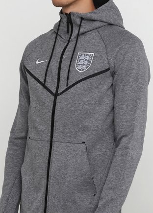 Толстовка Nike England Tech Fleece Windrunner 927418-091 цвет: серый