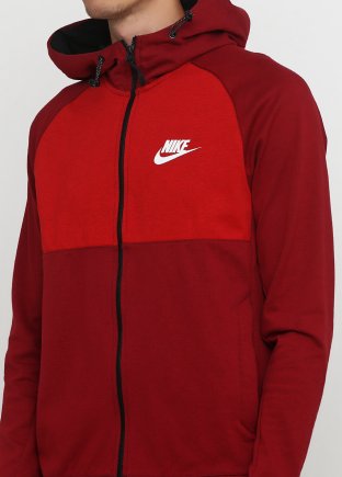 Спортивна кофта Nike M NSW AV15 HOODIE FZ FLC 861742-677 колір: бордовий/червоний