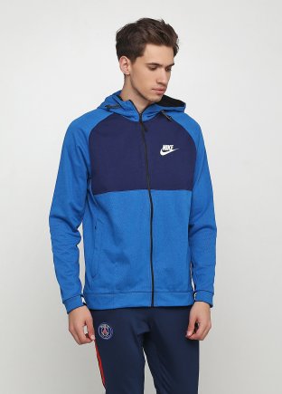 Спортивна кофта Nike M NSW AV15 HOODIE FZ FLC 861742-465 колір: блакитний/синій