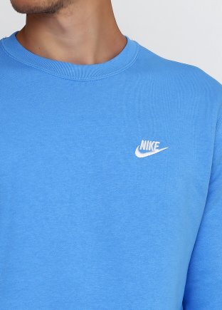 Спортивная кофта Nike M NSW CRW FLC CLUB 804340-412 цвет: голубой