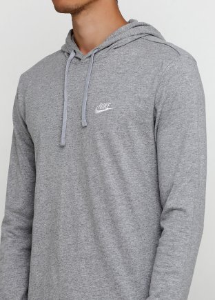 Спортивная кофта Nike M NSW HOODIE PO JSY CLUB 807249-063 цвет: серый