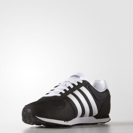 Кроссовки Adidas NEO CITY RACER F99329 цвет: черный/белый - Официальная Продукция