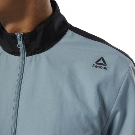 Спортивный костюм Reebok TE WOVEN TRACKSUIT DU3764 цвет: черный/серо-голубой