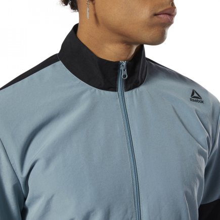 Спортивный костюм Reebok TE WOVEN TRACKSUIT DU3764 цвет: черный/серо-голубой