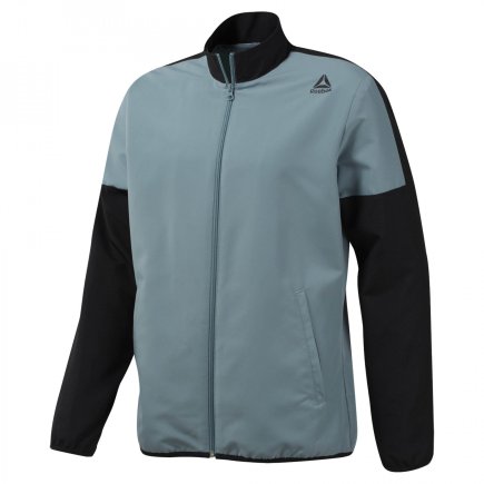 Спортивный костюм Reebok TE WOVEN TRACKSUIT DU3764 цвет: черный/серо-голубой