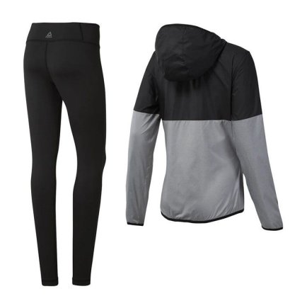 Спортивний костюм Reebok Training Essentials BQ2779 жіночий колір: чорний / сірий