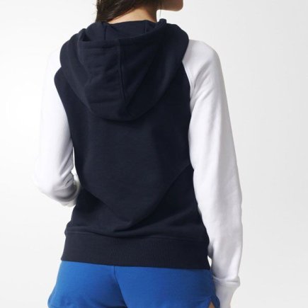 Толстовка Adidas HOODIE FT AJ7688 цвет: темно-синий