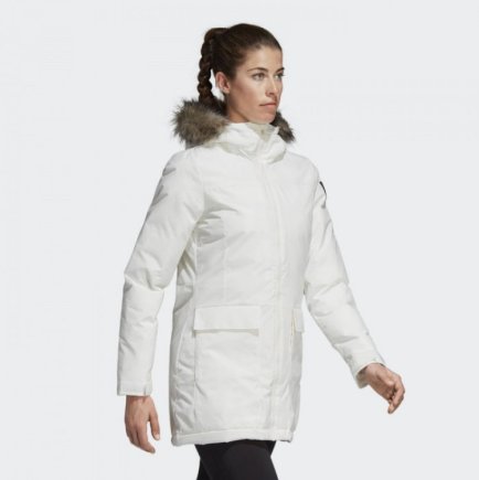 Куртка зимова Adidas W XPLORIC PARKA CY8607 жіноча колір: білий