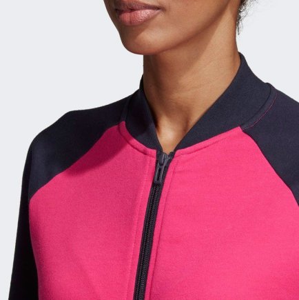 Спортивний костюм Adidas WTS NEW CO MARK DV2437 жіночий колір: темно-синій / рожевий