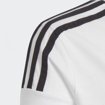 Футболка Adidas YB CREW T-SHIRT EI6217 детская цвет: белый