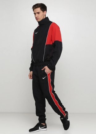 Спортивный костюм Nike M NK TRACKSUIT THROWBACK AR4083-010 цвет: черный/красный