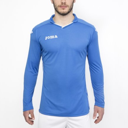 Футболка ігрова з довгим рукавом Joma RIVAL 100005.700 синьо-біла