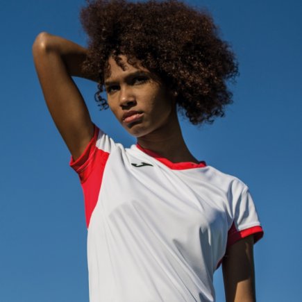 Футболка ігрова Joma Champion IV 900431.206 жіноча колір: білий/червоний