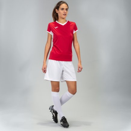 Футболка ігрова Joma Champion IV 900431.602 жіноча колір: червоний/білий