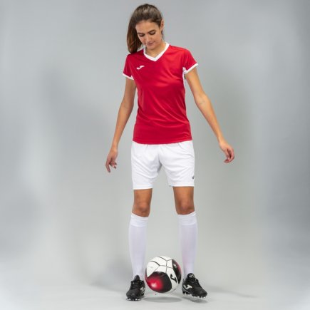 Футболка ігрова Joma Champion IV 900431.602 жіноча колір: червоний/білий