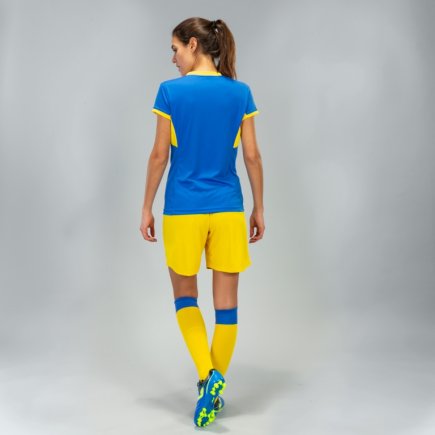 Футболка ігрова Joma Champion IV 900431.709 жіноча колір: синій/жовтий