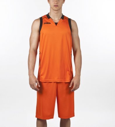 Баскетбольная футболка Joma Cancha II 100049.800 цвет: оранжевый/черный