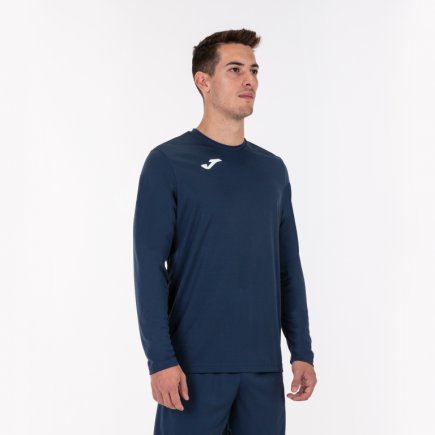Футболка игровая Joma Combi 100092.331 с длинным рукавом темно-синяя