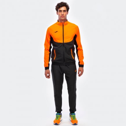 Спортивный костюм Joma CHANDAL ESSENTIAL MICRO 101021.120 цвет: черный/оранжевый