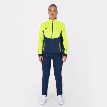 Спортивный костюм Joma ESSENTIAL MICRO 900700.321 женский цвет: салатовый/темно-синий