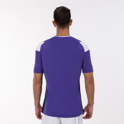 Футболка ігрова Joma CREW III 101269.552 колір: фіолетовий/білий/чорний