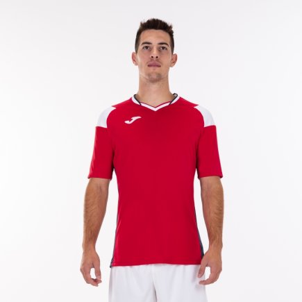 Футболка ігрова Joma CREW III 101269.602 колір: червоний/білий/темно-синій
