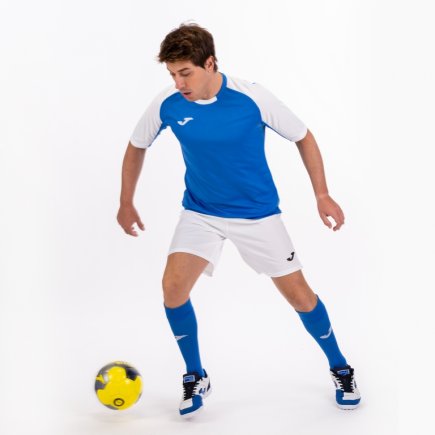 Футболка ігрова Joma ESSENTIAL 101105.702 колір: синій/білий