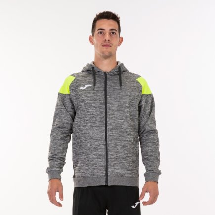 Олимпийка Joma CREW III 101271.159 цвет: серый/салатовый