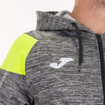 Олимпийка Joma CREW III 101271.159 цвет: серый/салатовый