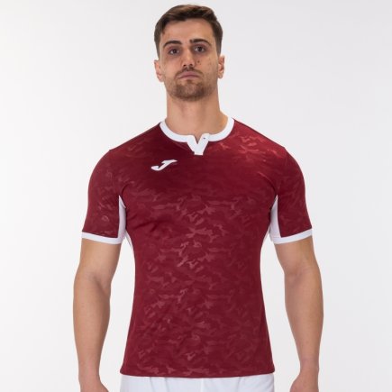 Футболка Joma Toletum II 101476.672 цвет: бордовый/белый