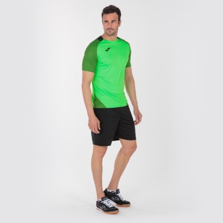 Футболка Joma Essential II 101508.021 колір: зелений/чорний