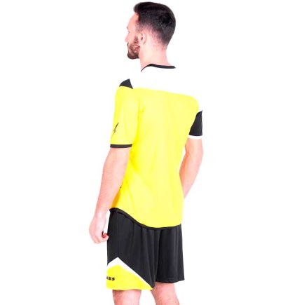 Футбольна форма Zeus KIT LYBRA UOMO Z00237 колір: білий/чорний/жовтий