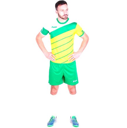 Футбольная форма Zeus KIT LYBRA UOMO Z00239 цвет: зеленый/белый/желтый