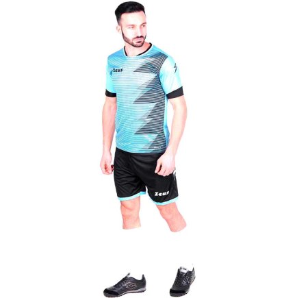 Футбольна форма Zeus KIT MUNDIAL SK/NE Z01128 колір: блакитний/чорний