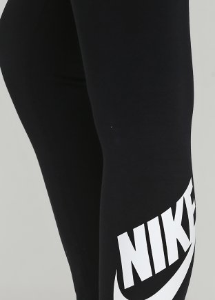 Лосини Nike W NSW LEG A SEE LGGNG LOGO 806927-010 жіночі колір: чорний
