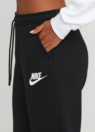 Спортивные штаны Nike W NSW RALLY PANT SNKR 857392-010 женские цвет: черный