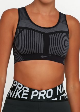 Топ Nike FENOM FLYKNIT BRA AJ4047-010 женские цвет: серый/черный