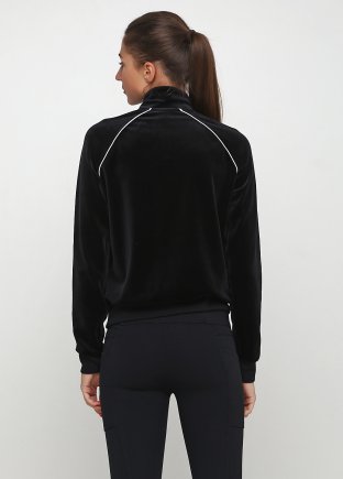 Вітрівка Nike W NSW TRK JKT VELOUR AQ7977-010 жіночі колір: чорний