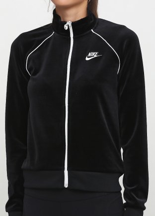 Ветровка Nike W NSW TRK JKT VELOUR AQ7977-010 женские цвет: черный