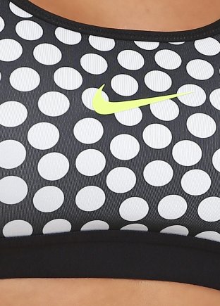Топ Nike PRO CLASSIC DOT 708023-100 женские цвет: черный/белый