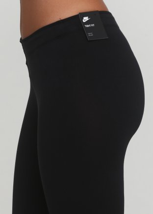 Лосины Nike CFC W NSW LEG A SEE LGGNG AUT 919639-010 женские цвет: черный
