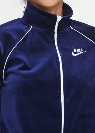 Ветровка Nike W NSW TRK JKT VELOUR AQ7977-478 женские цвет: синий